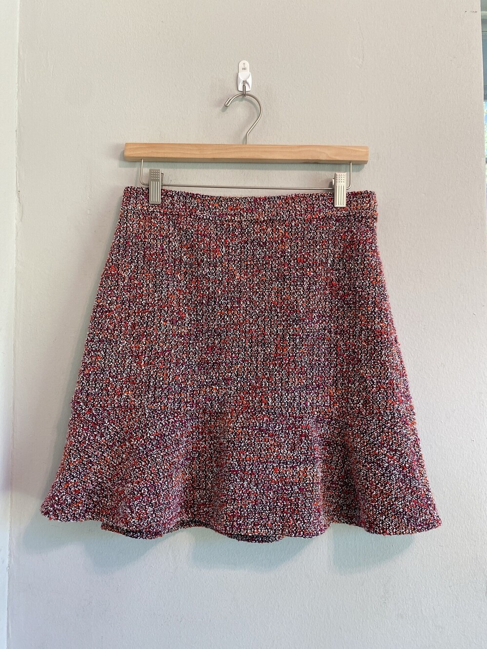 LOFT Multicolor Tweed A Line Skirt Size 2